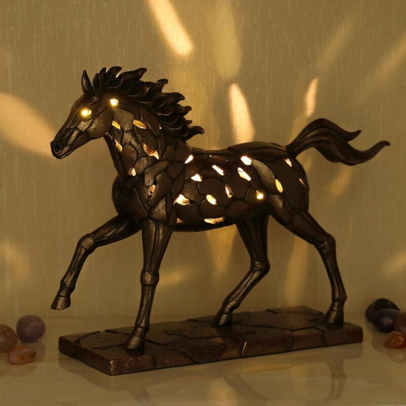 Veronese Design Işıklı At Heykeli - Görsel 7