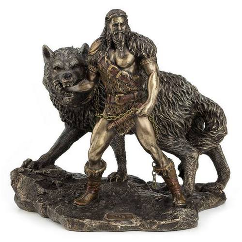 Veronese Design Tyr ve Fenrir Heykeli